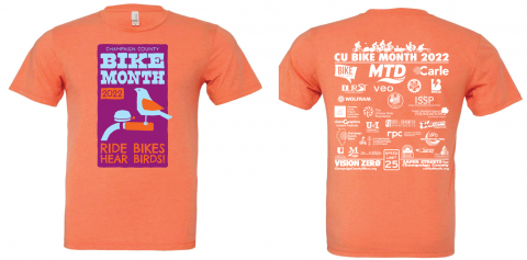 T-shirt design for Bike Month 2022 t-shirt - front and back