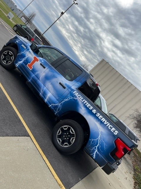 Ford Lightning picture with the Illinois branding (Side view)
