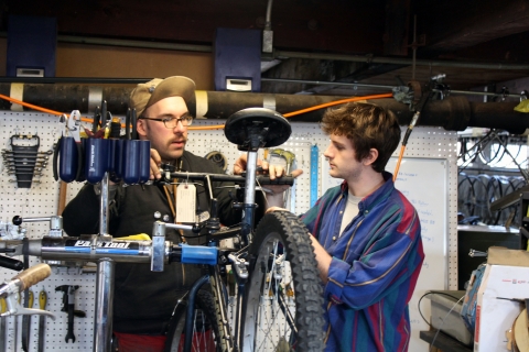 Mechanics Class picture from the Campus Bike Center