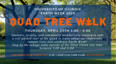 Quad Tree Walk during Earth Week 2019