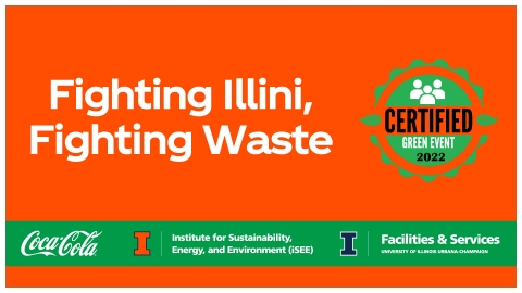 Fighting Illini, Fighting, Waste digital sign used by Athletics during the game.