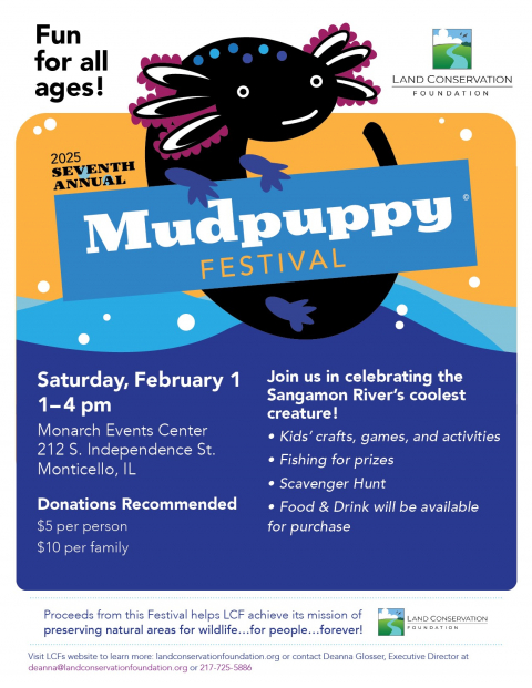 Poster advertising the 2025 Mudpuppy festival