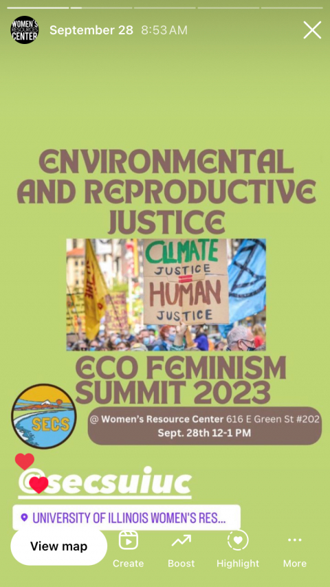 2023 Ecofeminism Summit Flyer Photo