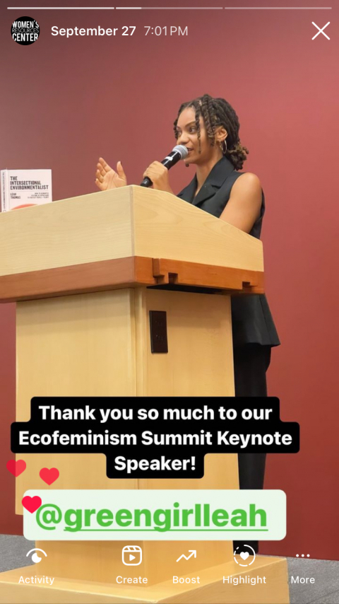 2023 Ecofeminism Summit Keynote Photo