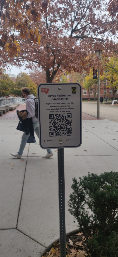 Bike Registration Signs Image