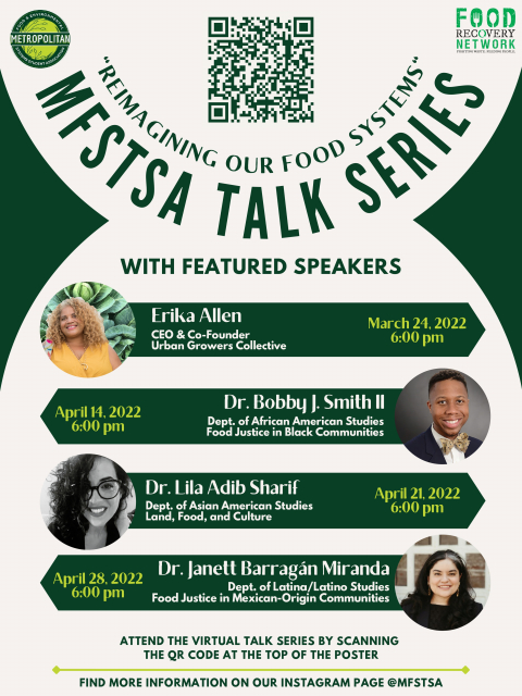 MFSTSA Talk Series: Reimagining Our Food Systems Poster