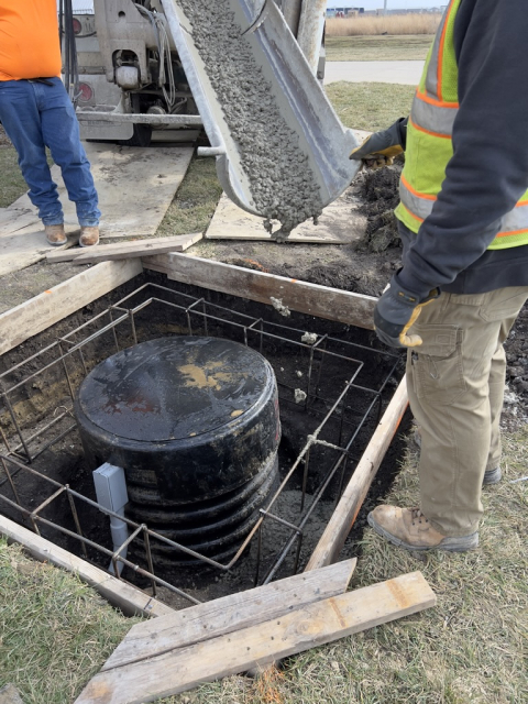 Geothermal Exchange at Greenhouses at UIUC Energy Farm Image