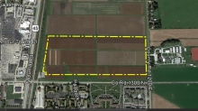 Aerial view of the site for Solar Farm 2.0 Aerial view of the site for Solar Farm 2.0